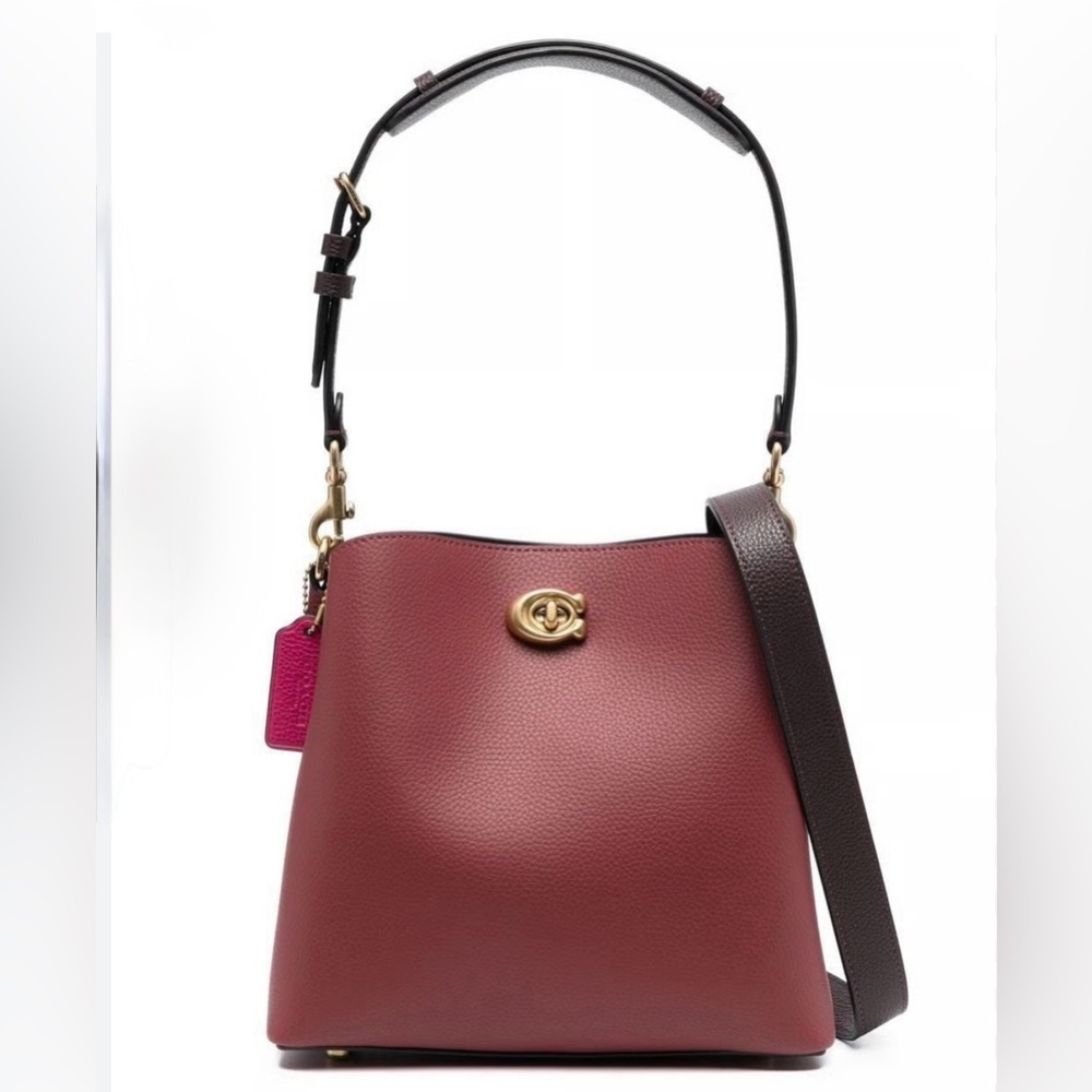 EUC Coach Willow Bucket Bag Brick Red /Burgundy / Oxblood Style CC292